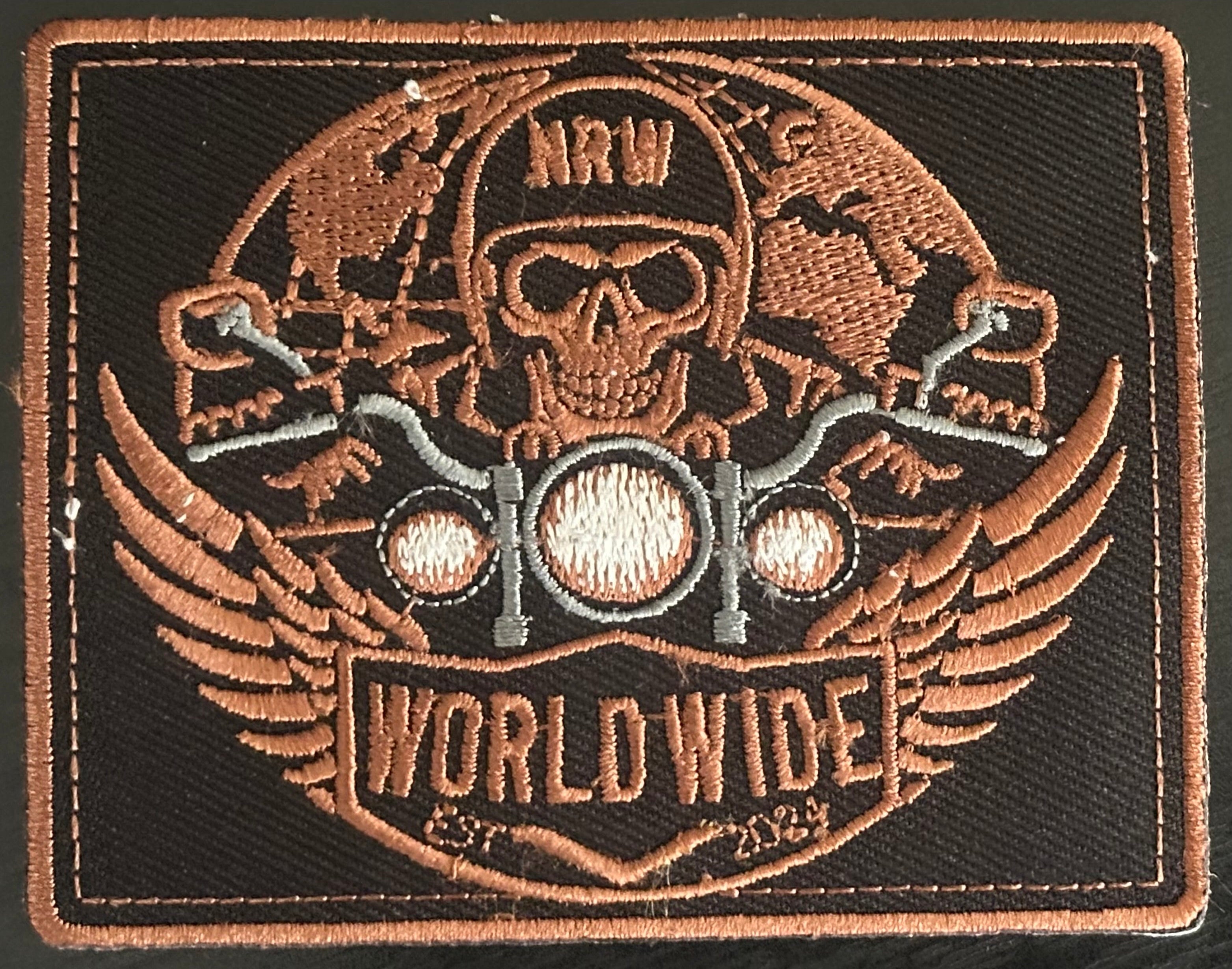Natural Riders Worldwide Embroidered Patch